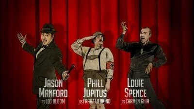 Main cast in animated video ad for The Producers Muscial